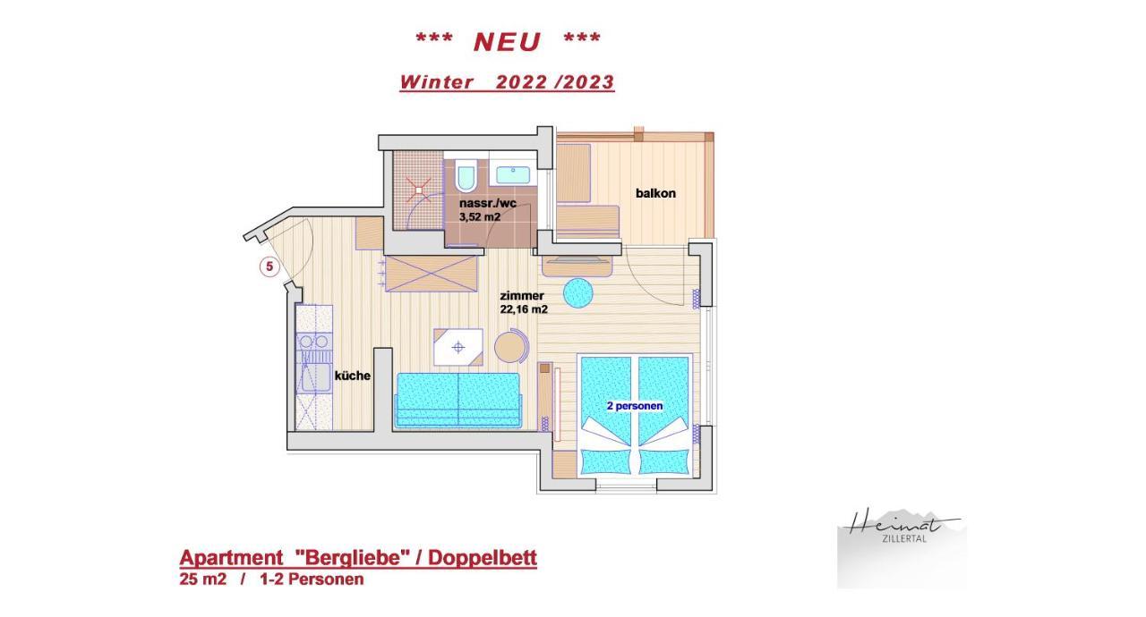 Heimat Apartments - Zillertal Герлос Экстерьер фото